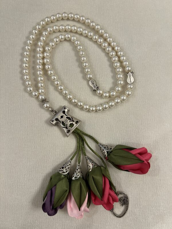 Pearl Bead With Winter Flowers - Image 2