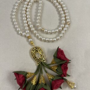 Pearl Bead With Winter Flowers