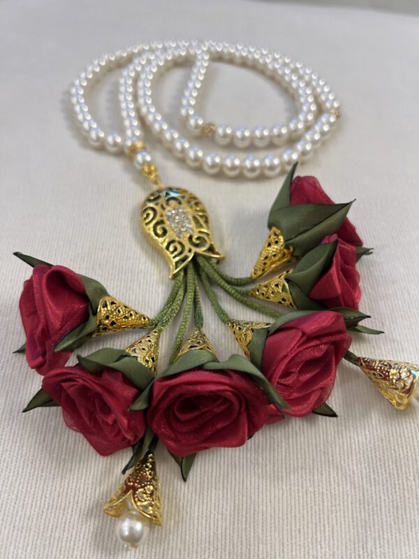 Pearl Bead With Winter Flowers - Image 2